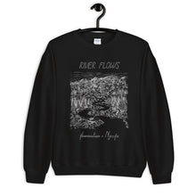 Load image into Gallery viewer, RIVER FLOWS Unisex Sweatshirt (BLACK)