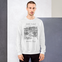 Load image into Gallery viewer, RIVER FLOWS Unisex Sweatshirt (WHITE)