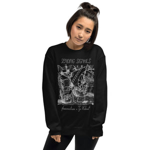 SENDING SIGNALS Unisex Sweatshirt (BLACK)