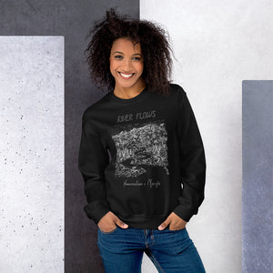 RIVER FLOWS Unisex Sweatshirt (BLACK)